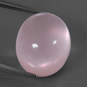 Cuarzo rosa rosa natural de 13,17 ct, corte óvalo, transparente