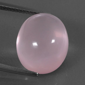 Cuarzo rosa rosa natural de 11,30 ct, corte óvalo, transparente