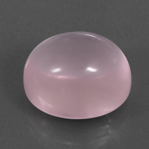 Cuarzo rosa rosa natural de 11,37 ct, corte óvalo, transparente