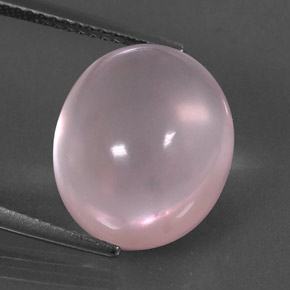 Cuarzo rosa rosa natural de 11,24 ct, corte óvalo, transparente