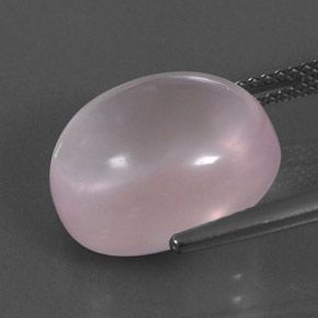 Cuarzo rosa rosa natural de 11,24 ct, corte óvalo, transparente