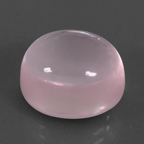Cuarzo rosa rosa natural de 12,24 ct, corte óvalo, transparente