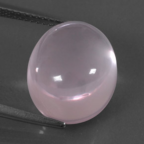 Cuarzo rosa rosa natural de 12,62 ct, corte óvalo, transparente