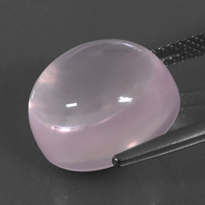 Cuarzo rosa rosa natural de 12,62 ct, corte óvalo, transparente