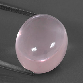 Cuarzo rosa rosa natural de 11,24 ct, corte óvalo, transparente