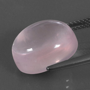 Cuarzo rosa rosa natural de 11,24 ct, corte óvalo, transparente