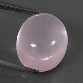 Cuarzo rosa rosa natural de 11,59 ct, corte óvalo, transparente