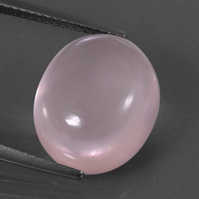 Cuarzo rosa rosa natural de 9,67 ct, corte óvalo, transparente