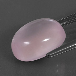 Cuarzo rosa rosa natural de 9,67 ct, corte óvalo, transparente