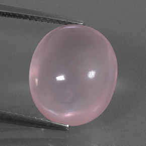 Cuarzo rosa rosa natural de 9,36 ct, corte óvalo, transparente