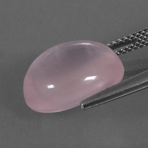 Cuarzo rosa rosa natural de 9,36 ct, corte óvalo, transparente
