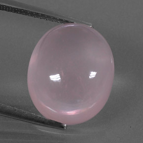 Cuarzo rosa rosa natural de 9,83 ct, corte óvalo, transparente