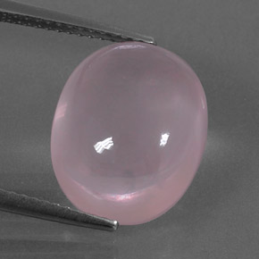 Cuarzo rosa rosa natural de 9,54 ct, corte óvalo, transparente