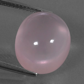 Cuarzo rosa rosa natural de 10,24 ct, corte óvalo, transparente