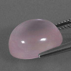 Cuarzo rosa rosa natural de 10,24 ct, corte óvalo, transparente