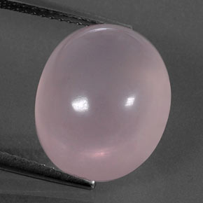 Cuarzo rosa rosa natural de 11,30 ct, corte óvalo, transparente