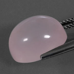 Cuarzo rosa rosa natural de 11,30 ct, corte óvalo, transparente