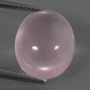 Cuarzo rosa rosa natural de 9,42 ct, corte óvalo, transparente