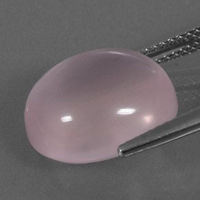 Cuarzo rosa rosa natural de 9,42 ct, corte óvalo, transparente
