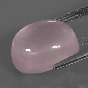Cuarzo rosa rosa natural de 10,33 ct, corte óvalo, transparente