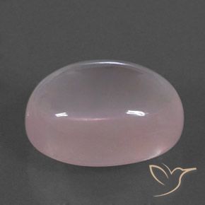 Cuarzo rosa Rosado claro natural de 17.04 ct, Ovalada, Transparente
