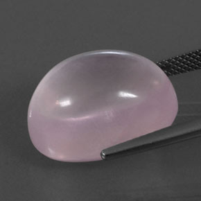 Cuarzo rosa rosa natural de 18,62 ct, corte óvalo, transparente