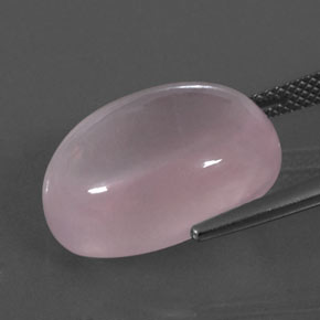 Cuarzo rosa rosa natural de 16,36 ct, corte óvalo, transparente
