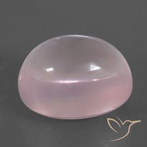 Cuarzo rosa rosa natural de 20,78 ct, corte óvalo, transparente