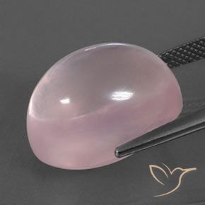 Cuarzo rosa rosa natural de 20,78 ct, corte óvalo, transparente