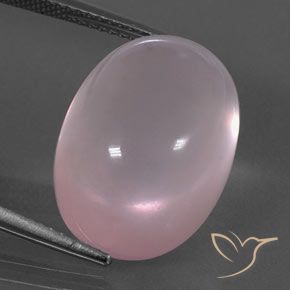 19.79ct Natural Rosado claro Cuarzo rosa, Ovalada, Transparente