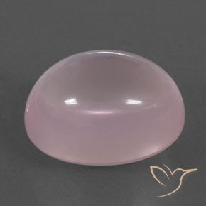 Cuarzo rosa Rosado claro natural de 19.79 ct, Ovalada, Transparente