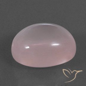 Cuarzo rosa Rosado coral natural de 17.61 ct, Ovalada, Transparente