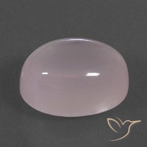Cuarzo rosa Rosa rosado natural de 18.58 ct, Ovalada, Transparente