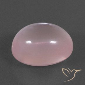 Cuarzo rosa Rosado coral natural de 17.46 ct, Ovalada, Transparente