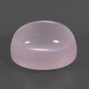 Cuarzo rosa rosa natural de 21,33 ct, corte óvalo, transparente
