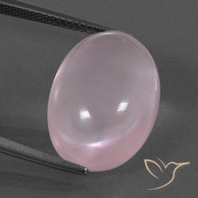 15.59ct Natural Rosado medio Cuarzo rosa, Ovalada, Transparente
