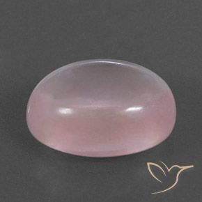 Cuarzo rosa Rosado medio natural de 15.59 ct, Ovalada, Transparente