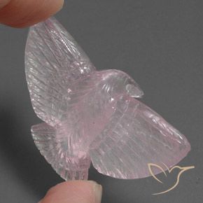 Cuarzo rosa Rosado claro natural de 37.25 ct, Elegante, Transparente / Translúcido