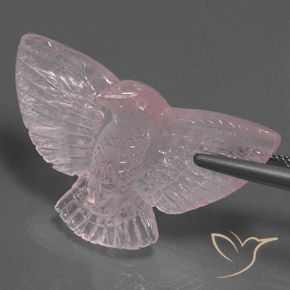 Cuarzo rosa Rosado claro natural de 37.25 ct, Elegante, Transparente / Translúcido