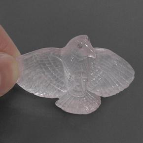 Cuarzo rosa rosa natural de 47,48 ct, forma elegante, transparente