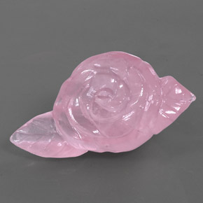 Cuarzo rosa rosa natural de 146,40 ct, forma elegante, transparente