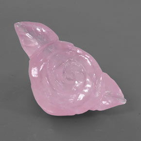 Cuarzo rosa rosa natural de 146,40 ct, forma elegante, transparente