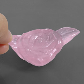 Cuarzo rosa rosa natural de 146,40 ct, forma elegante, transparente
