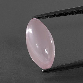 Cuarzo rosa rosa natural de 3,12 ct, marquesa, transparente