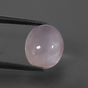 Cuarzo rosa rosa natural de 4,77 ct, corte óvalo, transparente