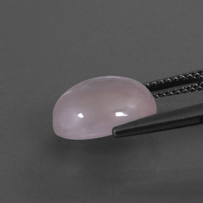 Cuarzo rosa rosa natural de 4,77 ct, corte óvalo, transparente