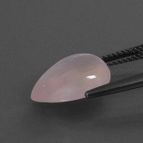 Cuarzo Rosa Rosa natural de 4.66 ct, En forma de pera, Transparente