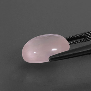 Cuarzo rosa rosa natural de 5,53 ct, corte óvalo, transparente