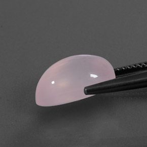 Cuarzo rosa rosa natural de 5,91 ct, en forma de pera, transparente