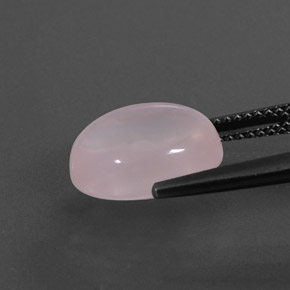 Cuarzo rosa rosa natural de 5,78 ct, corte óvalo, transparente